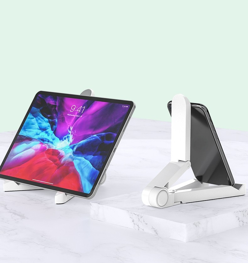 Portable Universal Folding Plastic Triangle Notebook Stand for All Laptop Computer IPad Kindle Cell Phone Bracket Adjustable Tablet Support Desk Desktop Holder