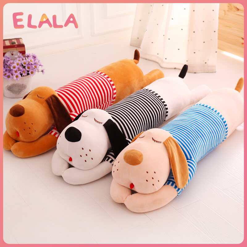 【ELALA】Papa Dog Long Sleep Hug Pillow Dog Doll Plush Toy Rag Doll Girl Child Cute Lazy Pillow