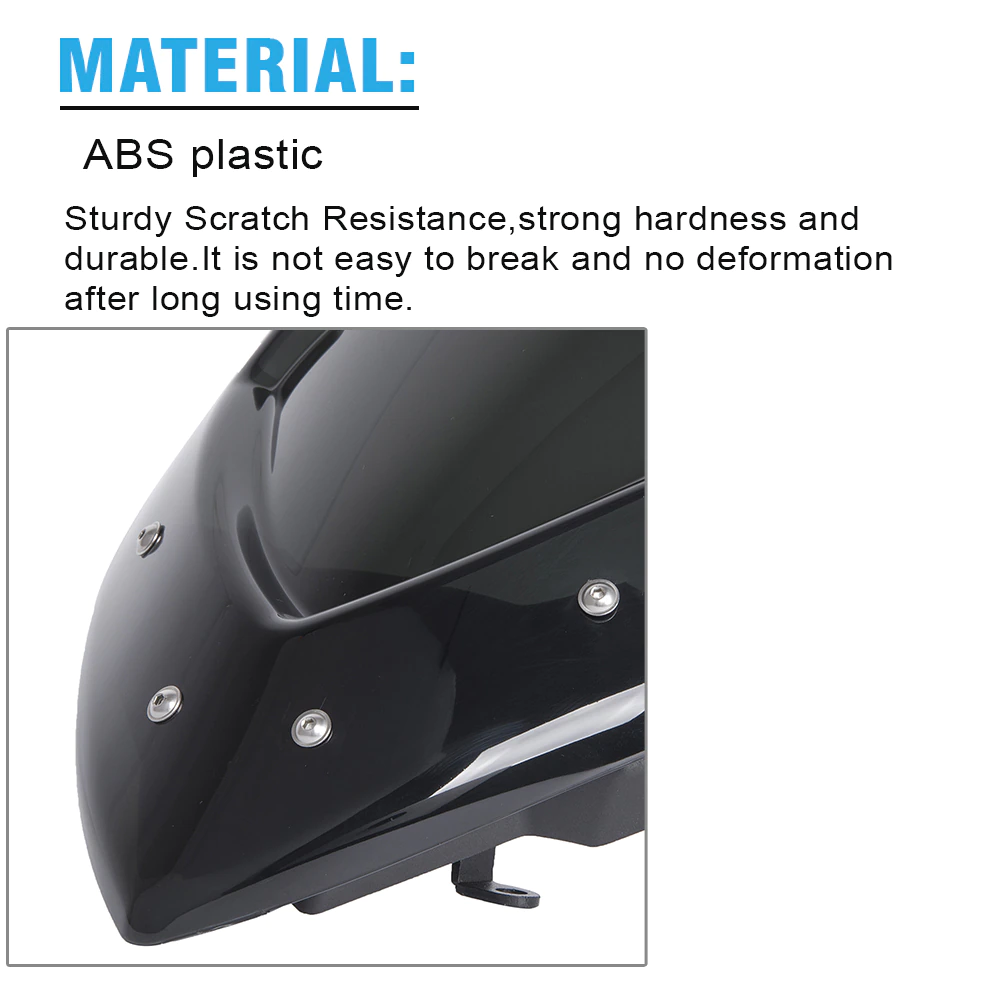Allotmark Kính Chắn Gió Xe Máy GSXS1000 ABS Kính Chắn Gió Lá Chắn Màn Hình Đối Với Suzuki GSX-S1000 GSXS 1000 2016 2017 2018 2019 GSXS1000 Gió Làm Lệch (Khói/Khói Sáng/Xanh Dương)