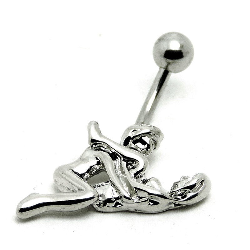 XIN Fashion Double figure shape Belly Button Ring Body Belly Button Piercing Jewelry for Women