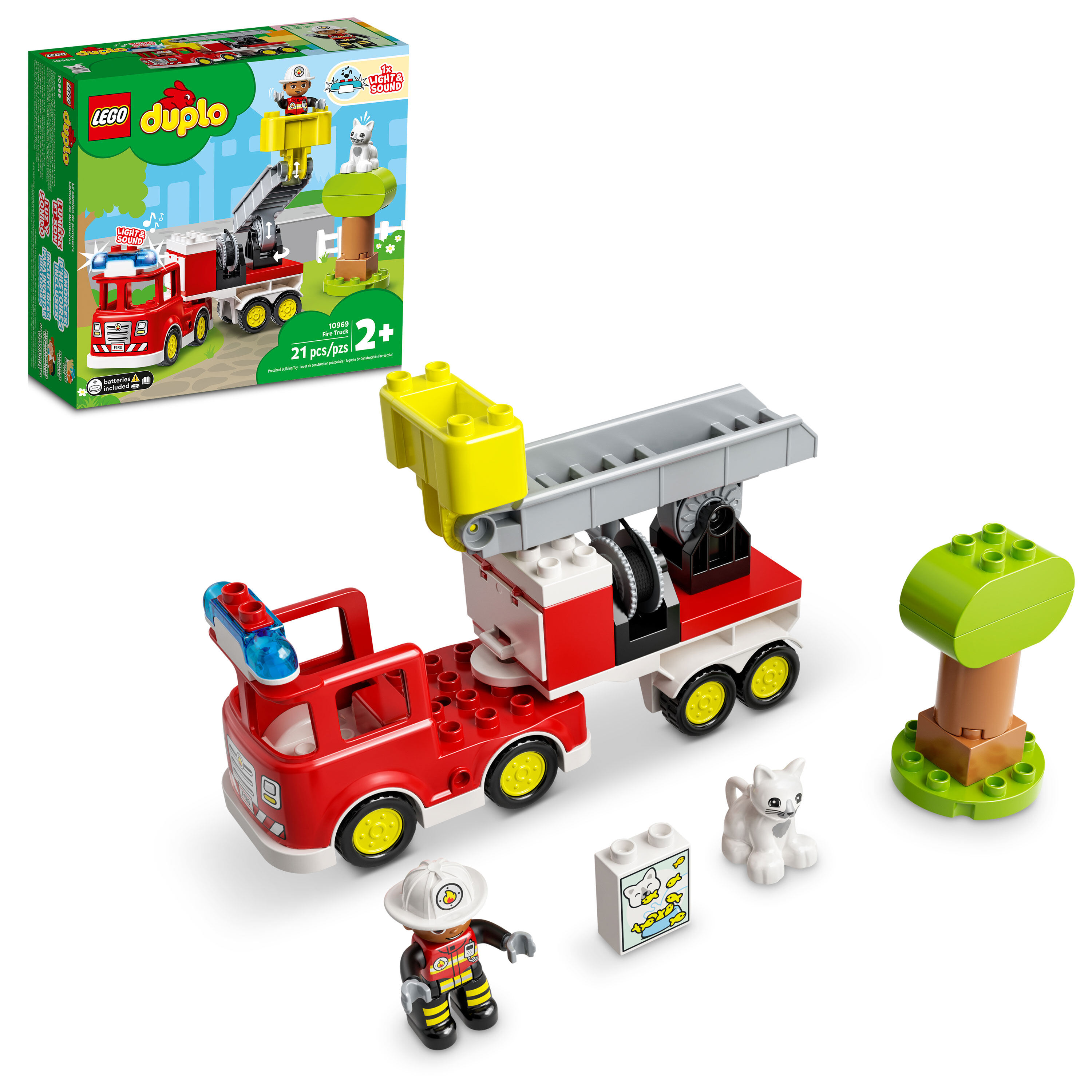 BrickStory] (New) LEGO DUPLO Rescue Fire Truck (10969)(21Pieces