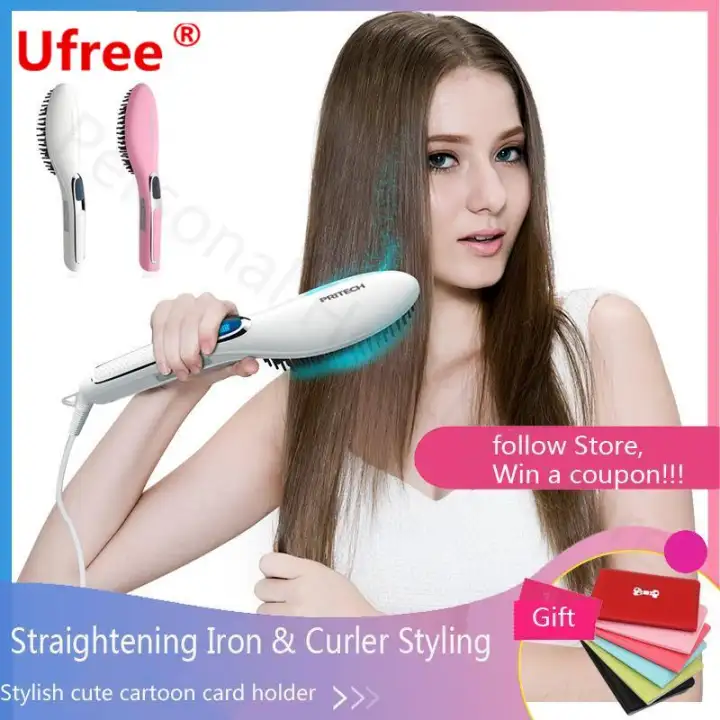 makeover essentials ceramic straightening brush