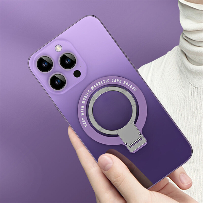 Lazy rotating magsafe mobile phone ring paste invisible bracket