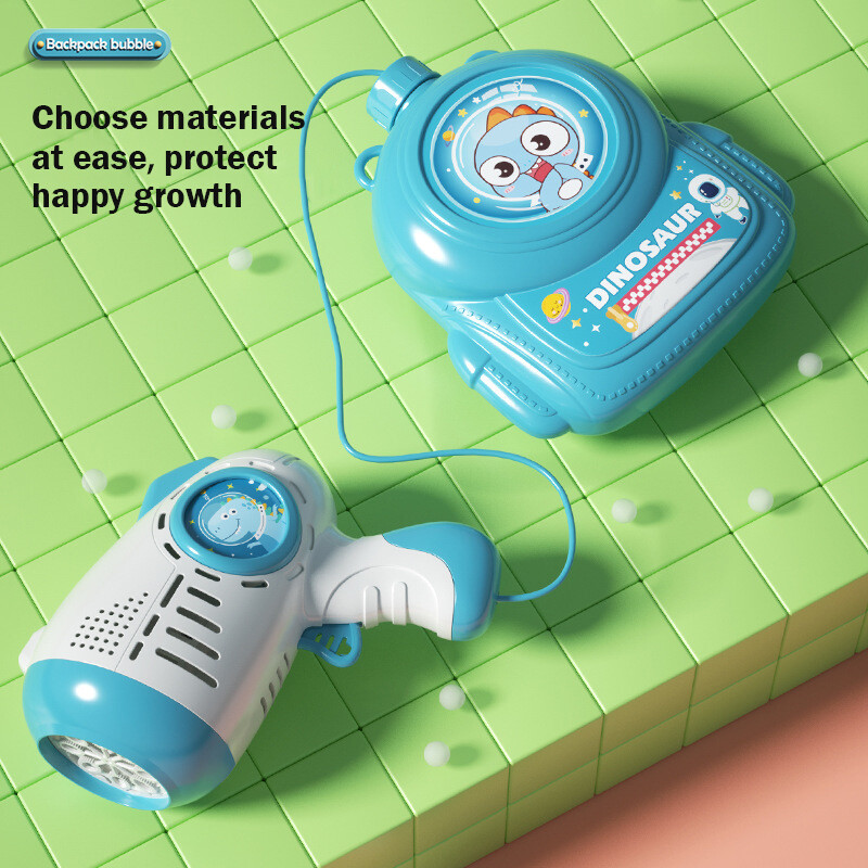 CONUSEA Children's dinosaur backpack bubble machine fully automatic handheld space bubble machine