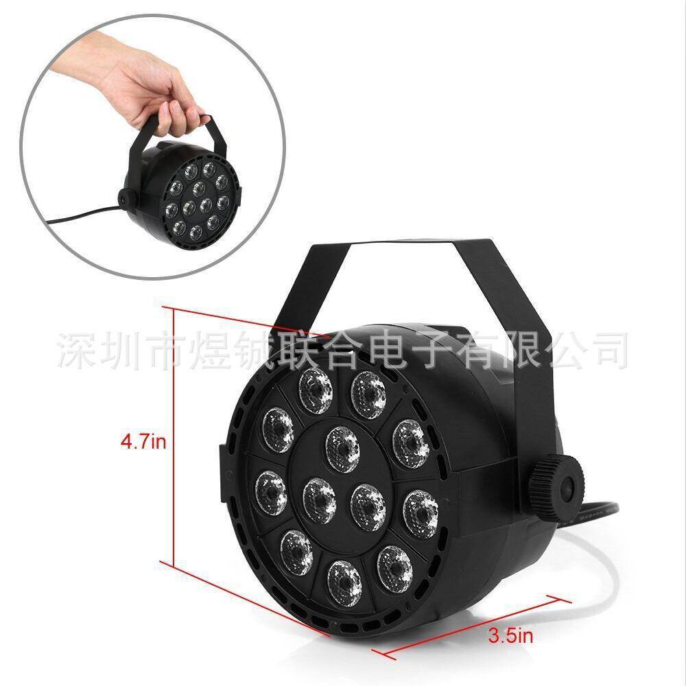 Đèn sân khấu Flat Par Light 12 Led Cảm ứng âm thanh