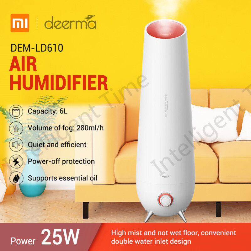 Deerma DEM - LD610 6L Large Capacity Cool Mist Air Humidifier Household Aromatherapy Diffuser Singapore