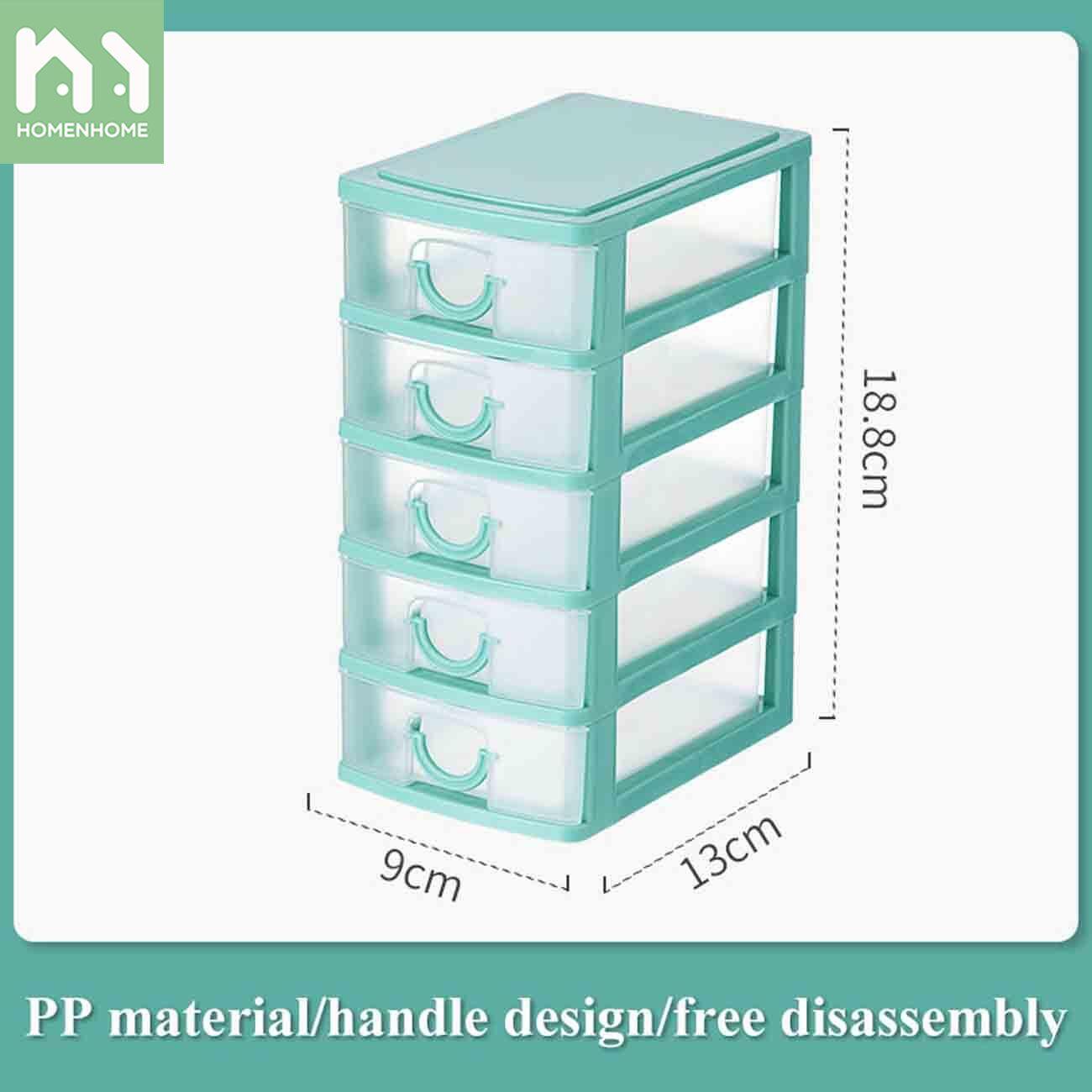 Homenhome Stationery Storage Box with Lid Office School Desktop Organizer (2 layers or 3 layers)