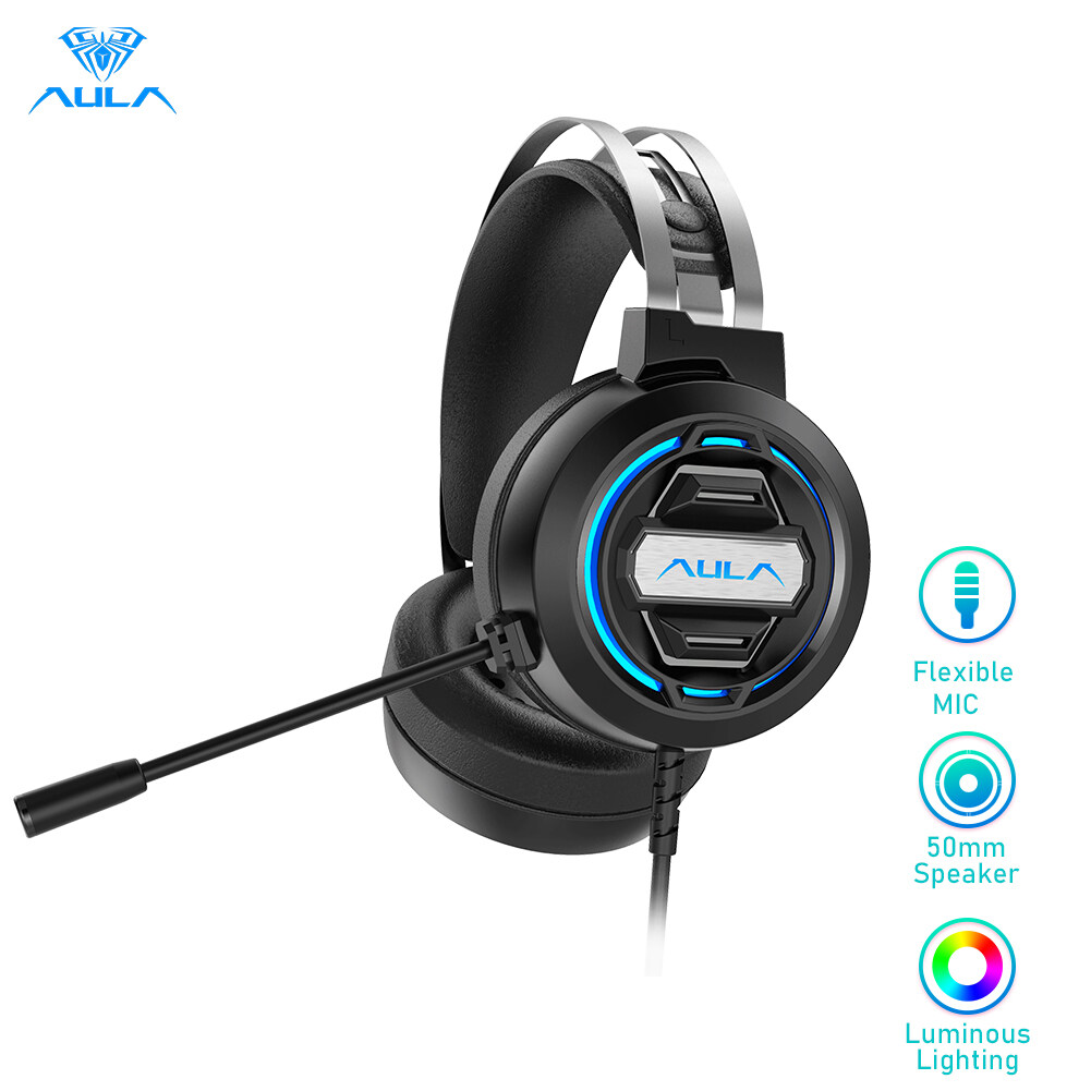 Tai Nghe Chơi Game AULA S603, Máy Tính Tai Nghe Micro Có Độ Nhạy Cao Cho