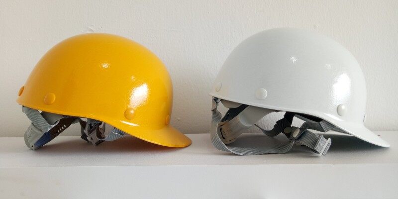 Tanizawa Safety Helmet - 104 Baseball White/Yellow