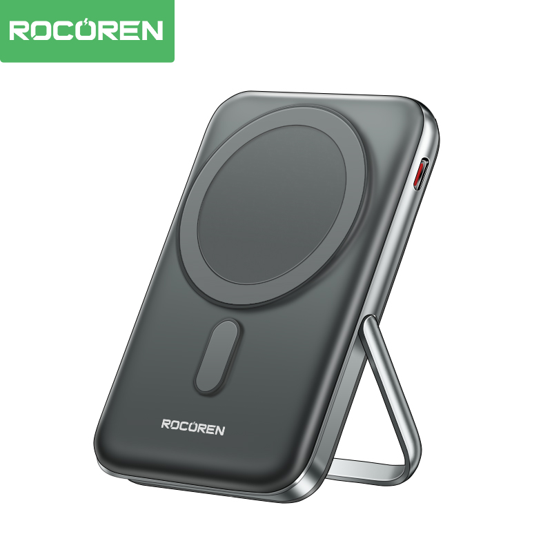 Rocoren Wireless Power Bank 10000mAh For iPhone 15 14 13 Pro