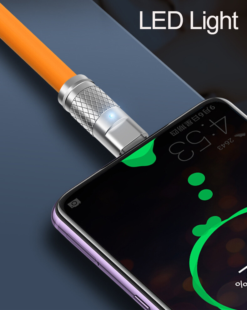 120W 6A sạc siêu nhanh loại USB dữ liệu C cáp cho trò chơi cho Xiaomi Huawei Oneplus Samsung POCO sạc Silicone lỏng USB C Cáp