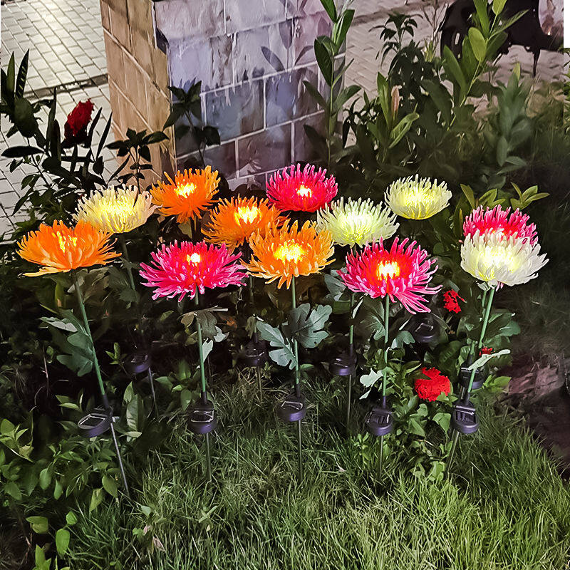 LED Lights Solar Lights Intelligent Light Control Sensor Lights Floor Lights Simulation Chrysanthemum Lights Outdoor Decorative Lights Street Lights Garden Lights Garden Lights Lawn Lights Waterproof
