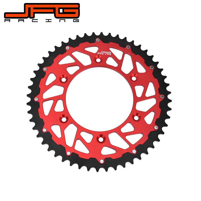 JFG RACING Motorcycle 45T Red Chain Sprocket For HONDA CR125R CRF150L CR250R CR500R CRF XR 125 230 250 450 400 600 650 R X L Motorcross Motorbike accessories parts