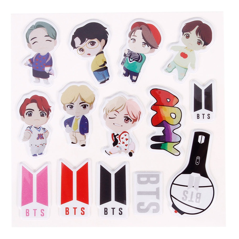Rkpop Romy Sticker ROP Kpop 3D Bubble Stickersชุดสติกเกอร์พีวีซีของขวัญสำหรับA.R.M.Yโพสต์ ...