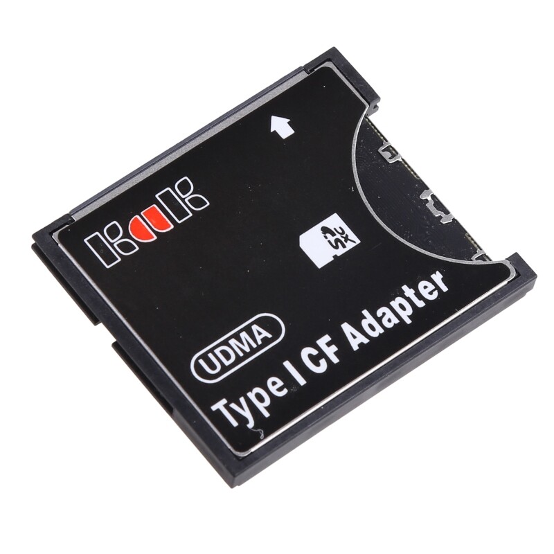 Memory Card Adapter SD SDHC SDXC to High-Speed Extreme Compact Flash CF Type I for Camera