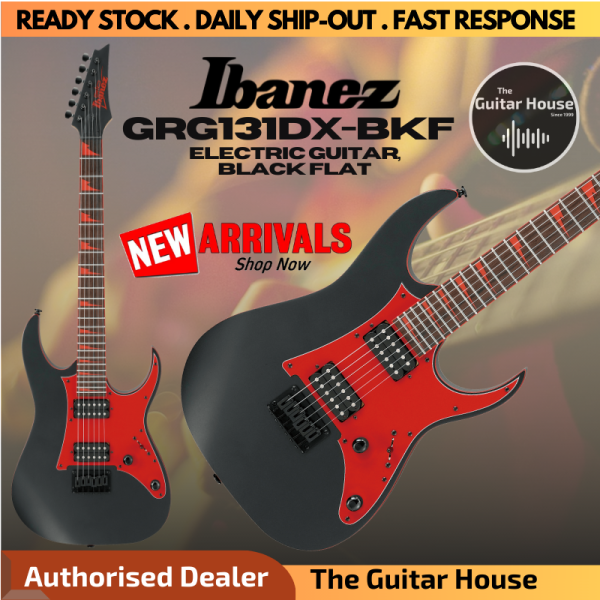 Ibanez GIO GRG131DX-BKF Electric Guitar, Black Flat(BKF) Malaysia