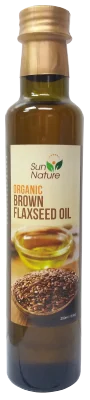 Sun Nature - Organic Brown Flaxseed Oil 250ml