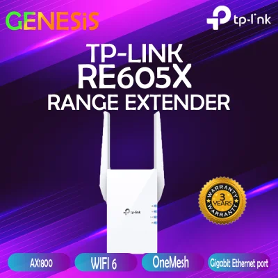 [🔱PORTABLE WI-FI EXTENDER / BOOSTER🔱] TP-LINK RE605X AX1800 WIRELESS DUAL BAND EXTENDER WIFI BOOSTER REPEATER- UK 3 PIN