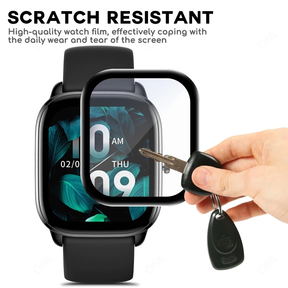 Bảo Vệ Màn Hình 3D PMMA Bao Phủ Toàn Bộ Cho Huami Amazfit GTS4Mini