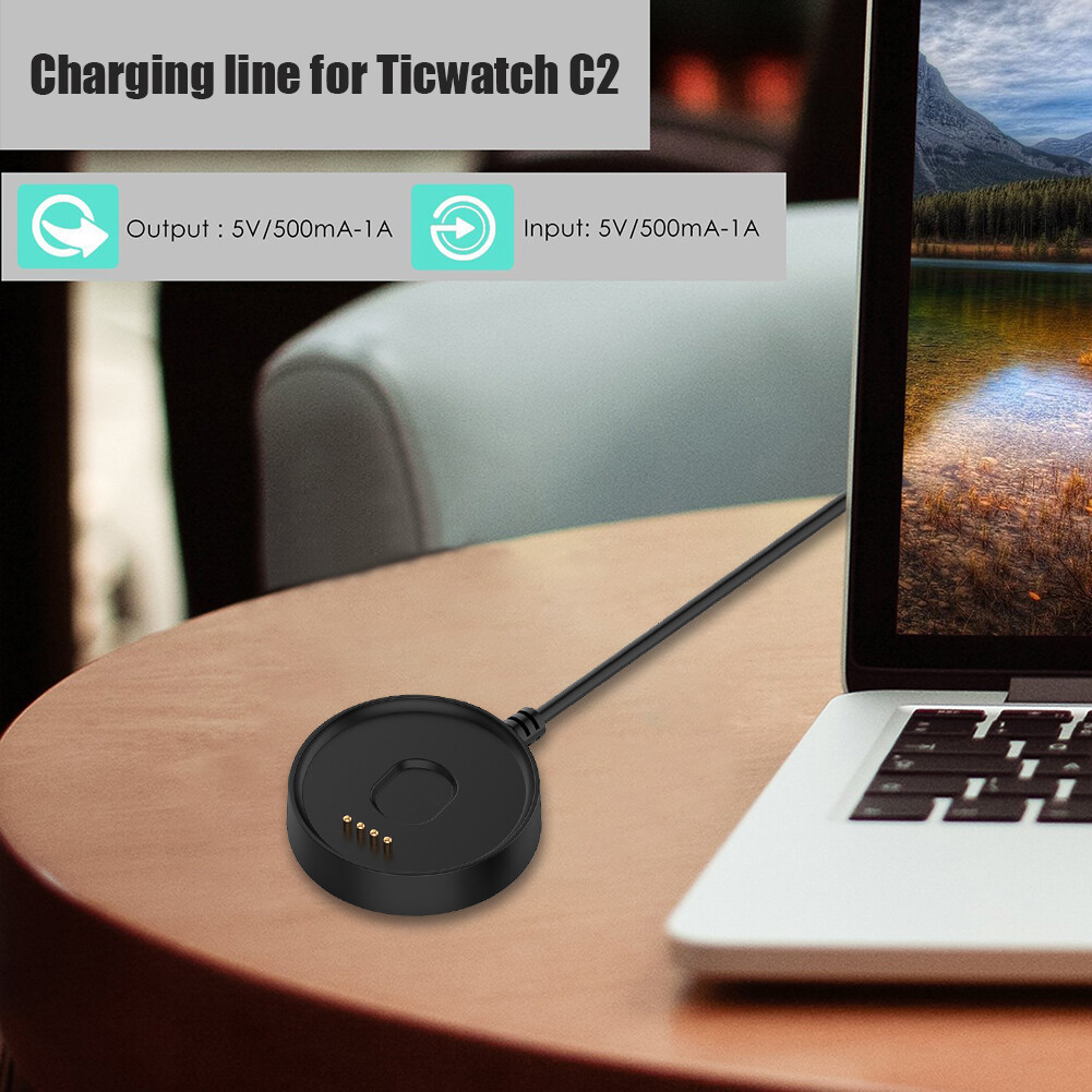 Smart Watch USB Fast Charging Cradle Dock Cable Replacement for Ticwatch C2