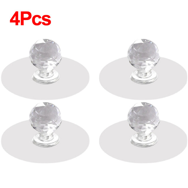 8Pcs/Set Punch-free Drawer Knobs Self-Adhesive Kitchen Cabinet Handle Furniture Cupboard Dresser Window Door Push Pull Handles