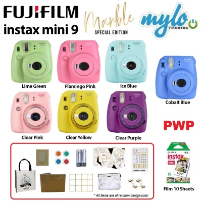 【Big Promotion】 Fujifilm Instax Mini 9 Instant Camera Marble Package