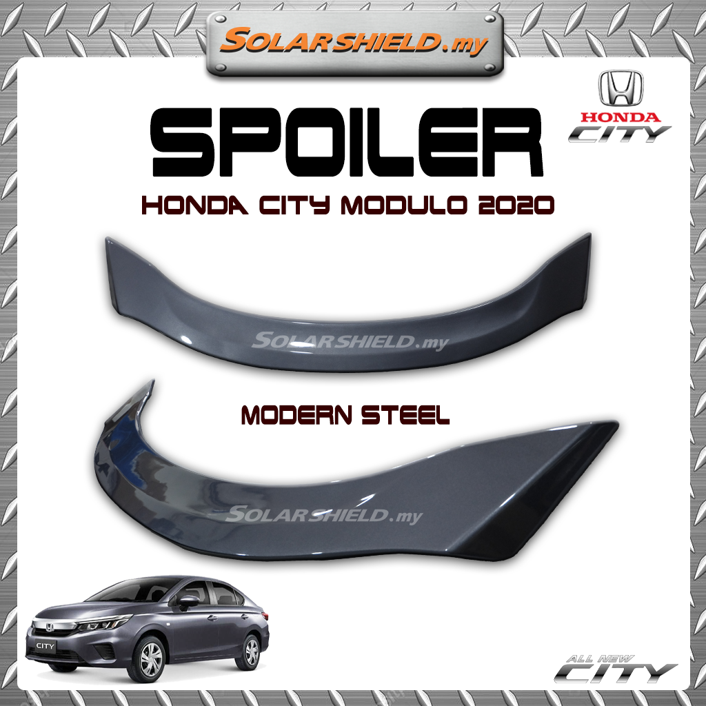 Honda City 2020-2023Modulo Spoiler With Brake Light (Modern Steel NH797 ...