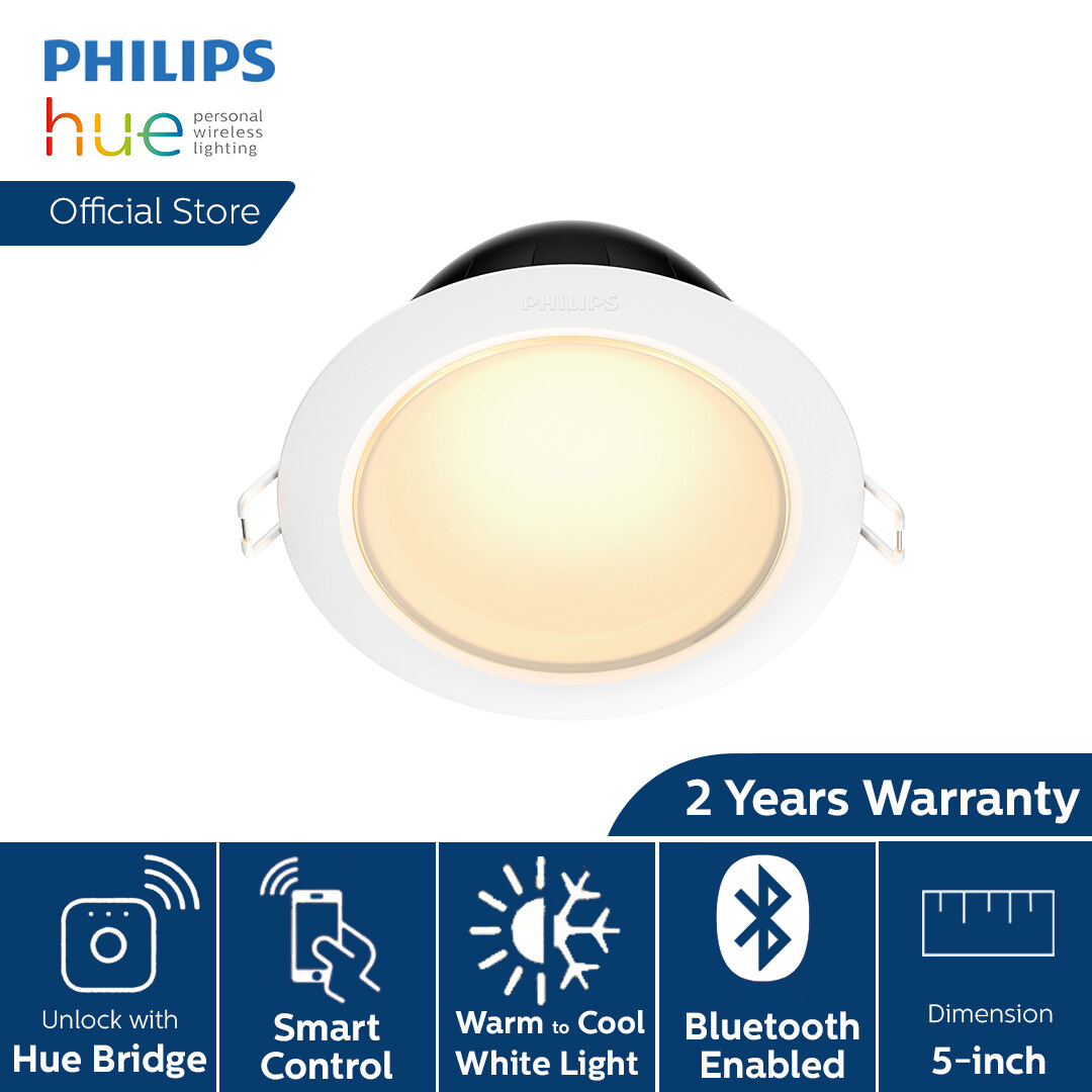 garnea hue white ambience downlight