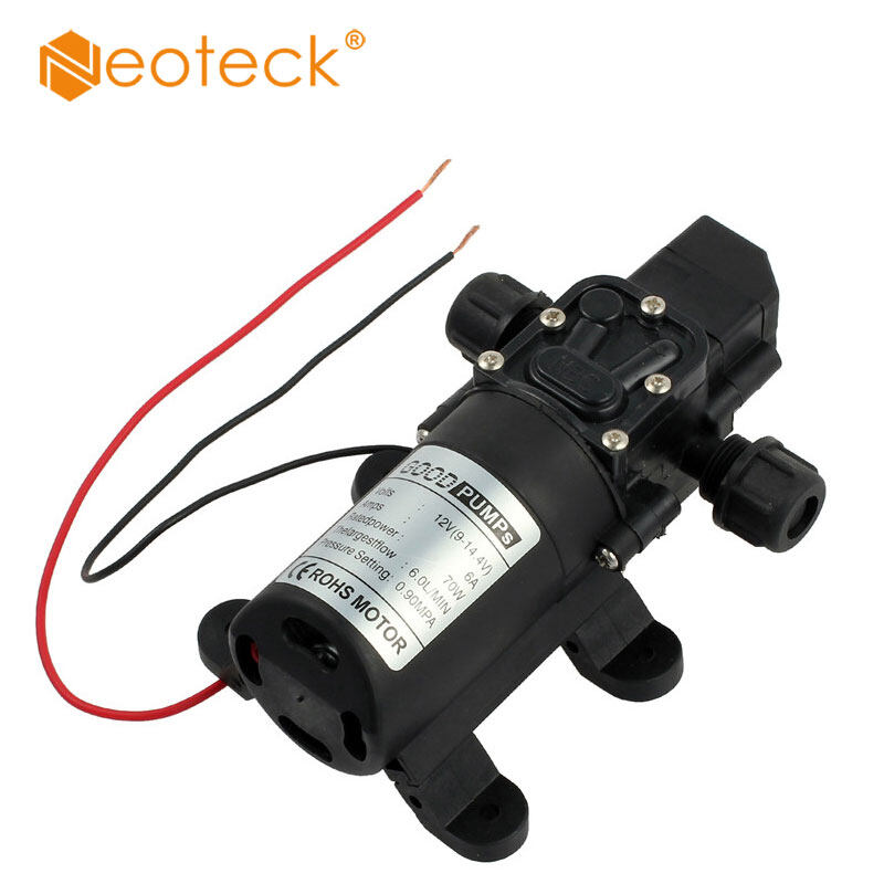 Neoteck 12V Water Pump 130PSI Self Priming Pump Diaphragm High Pressure Automatic Switch Water