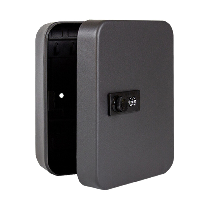 1Pc 20 Keys Steel Key Cabinet of Combination Lock, Wall Mount Digital Security Lock Box