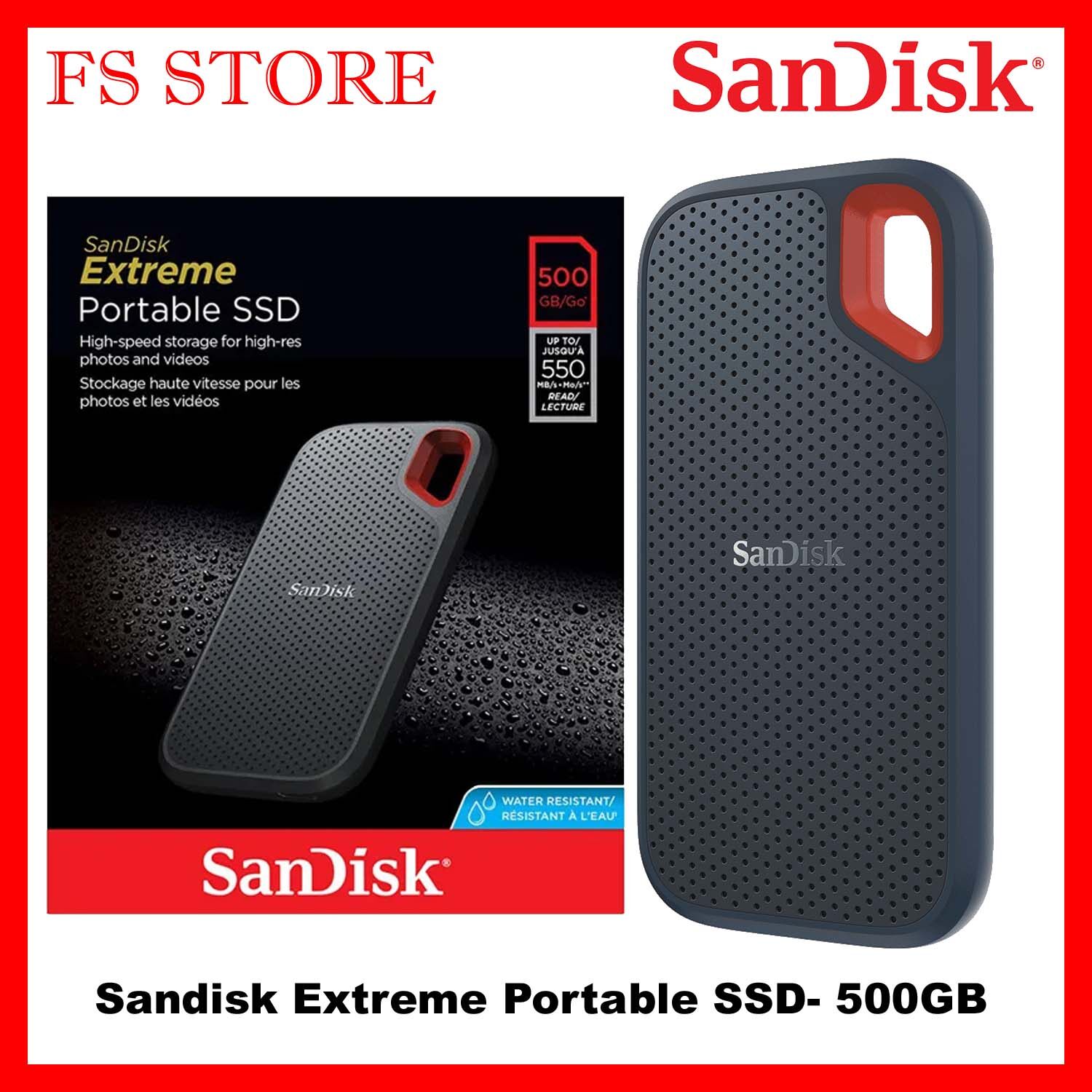 Sandisk extreme portable hot sale ssd 500gb