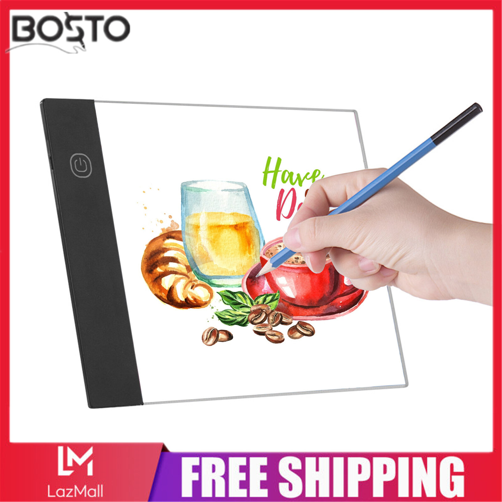 LED A3/A5 Graphic Tablet Light Pad Digital Tablet Copyboard with 3-level Adjustable Brightness for Tracing Drawing Copying Viewing DIY Art Craft Diamond Painting Supplies
