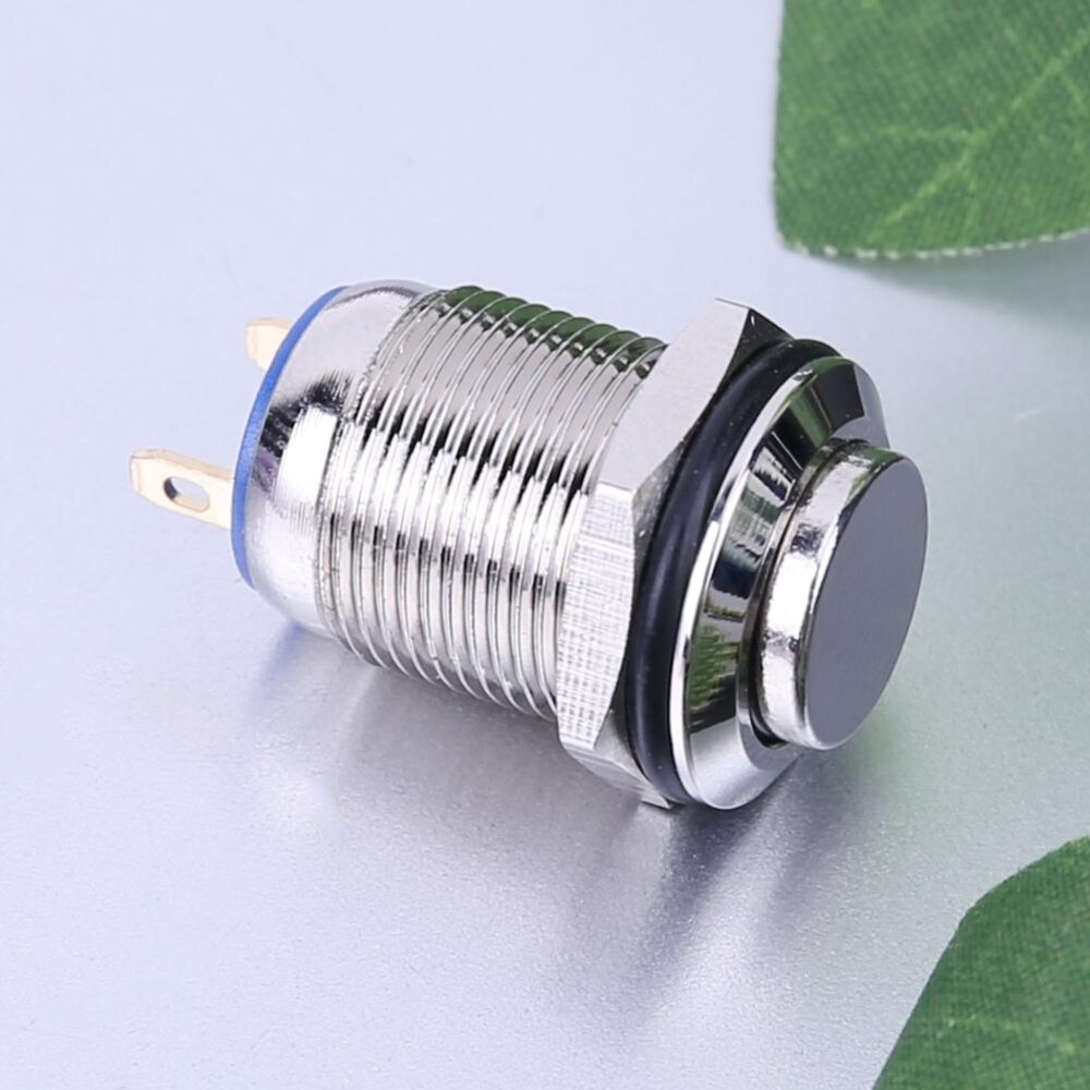 Công Tắc Nút Nhấn Bật/Tắt Kim Loại Tạm Thời Chống Nước Cao 12Mm