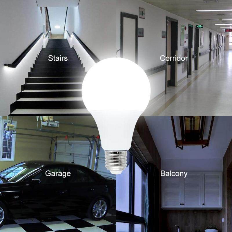 Bóng Đèn LED 7W 12W Cảm Biến Radar E27 Đèn Cảm Biến Chuyển Động Xung Quanh