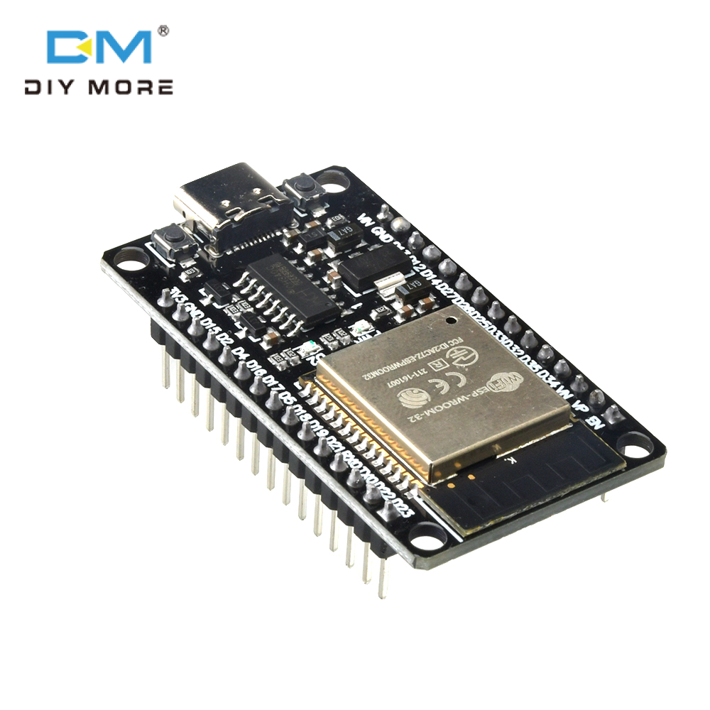 diymore ESP32 Development Board 2.4 GHz Dual Core WLAN WiFi + BT 2-in-1 Microcontroller ESP-WROOM-32 Chip Support LWIP Protocol/ Freertos