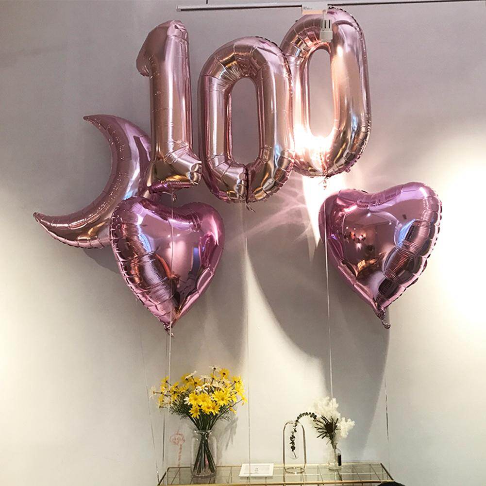 LM 1 PC 32 Inch Big Foil Birthday Balloons Air Helium Number Balloon Happy Birthday Party Decoration Rose Gold Figures Ballon
