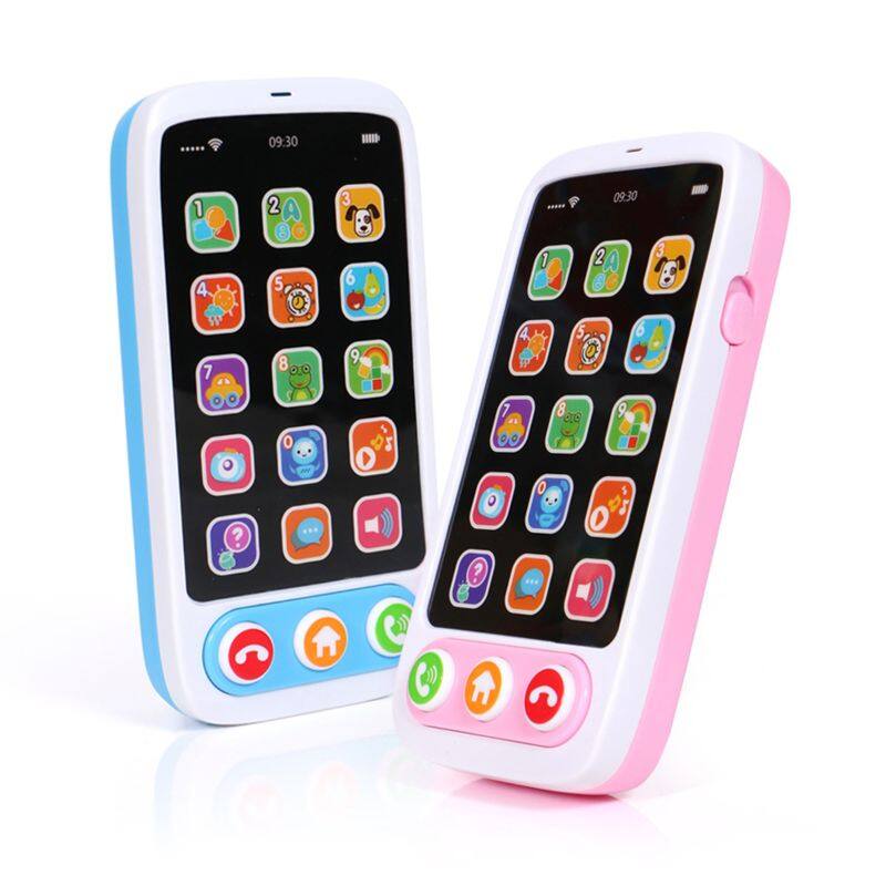High Quality Kids Smart Screen Mobile Phone Toy Multi-function Simulation Children Puzzle Early Education Mobile Phone T