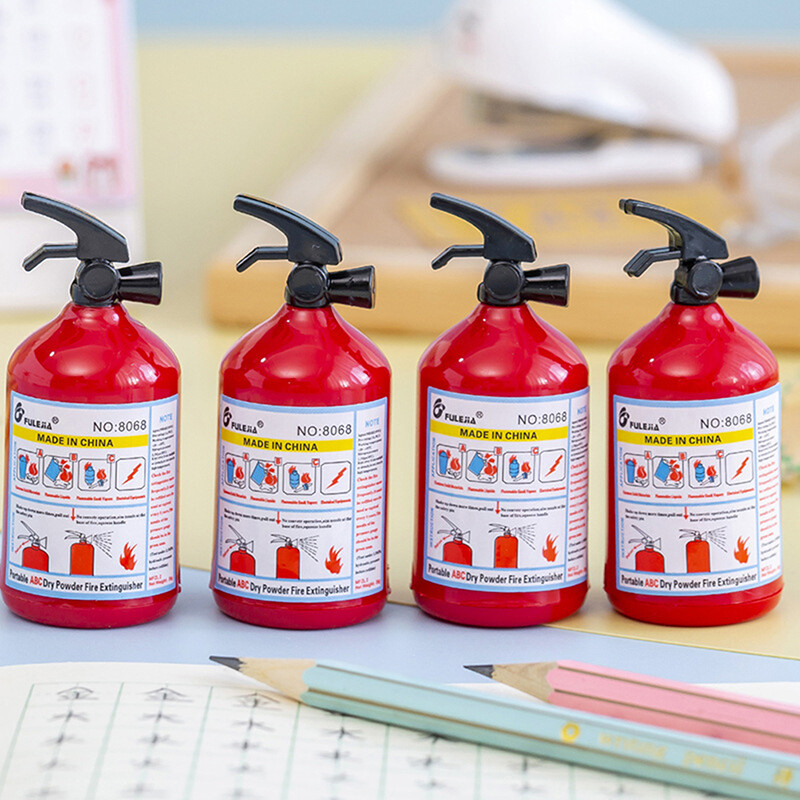 Dragon Creative Fire Extinguisher Shape Pencil Sharpener Single Hole Cutter Student Stationery School Supplies For Kids Prizes Gifts