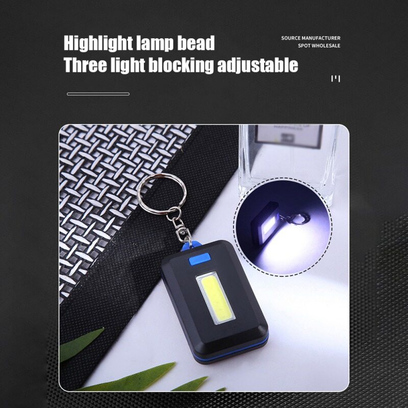 Mini COB Flashlight Work Light Portable Keychain LED Light Outdoor lamp Emergency