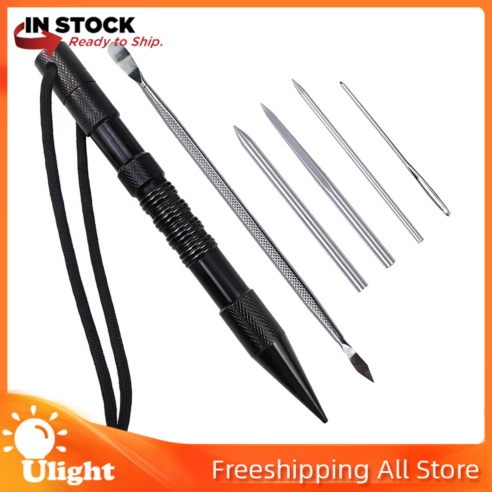 Ulight Paracord Stitching Set,Stainless Steel Paracord Kit,Paracord FID