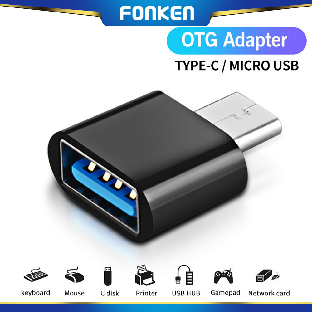 FONKEN Bộ Chuyển Đổi OTG Type-C/Micro USB, USB Disk Chuyển Đổi Cáp Dữ Liệu, Dành Cho Máy Tính Bảng Điện Thoại Android