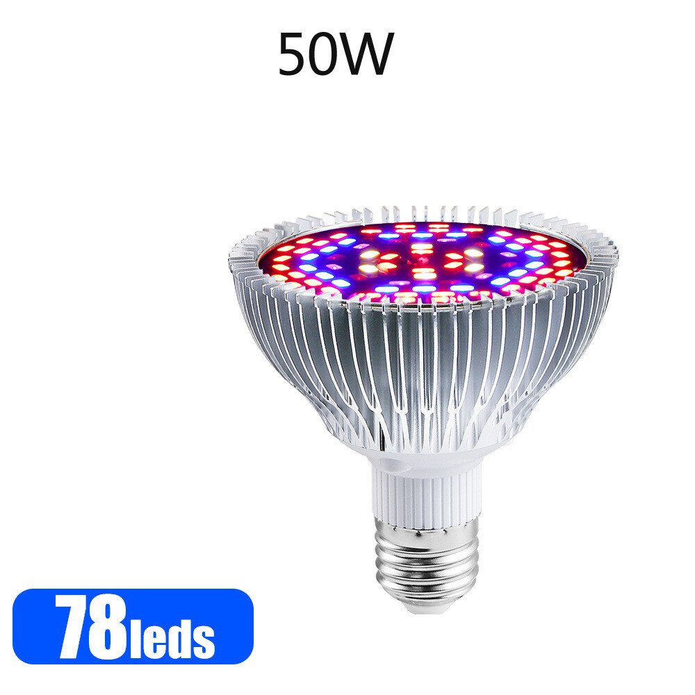 TERMATH LED Plant Grow Light Bulb, Full Spectrum Indoor Plants Growing Light Bulb Lamp for Vegetables Greenhouse and Hydroponic