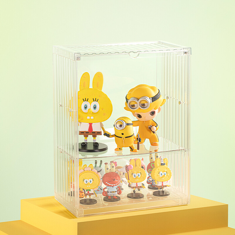 POP MART 400% Display Box Transparent Assembled Container（not included Blind Box）