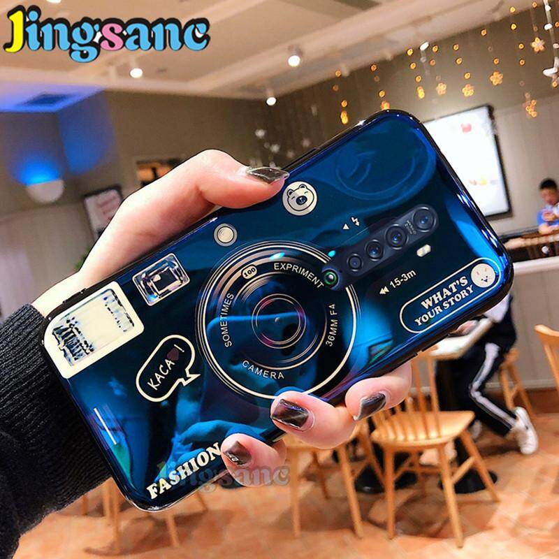 Jingsanc For OPPO Reno2/Reno2 F Case Blue Light Camera Soft TPU Protective Back Cover For OPPO Reno 2/Reno 2F