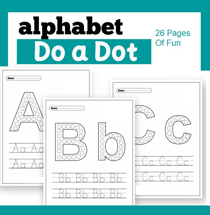 Alphabet Do A Dot ABC Writing Learn A-Z Writing for Preschool Children ...