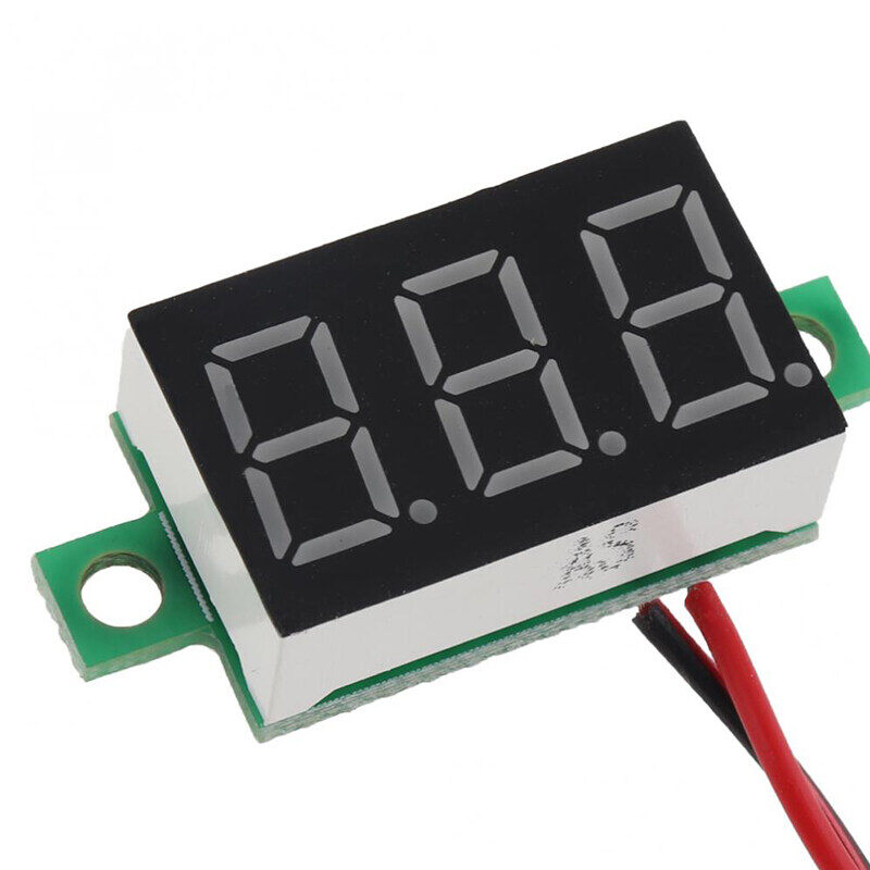 DC 4.5V-30V 0.36 inch vôn kế kỹ thuật số hiển thị hai dây vôn kế đầu cho đồng hồ điện áp xe máy