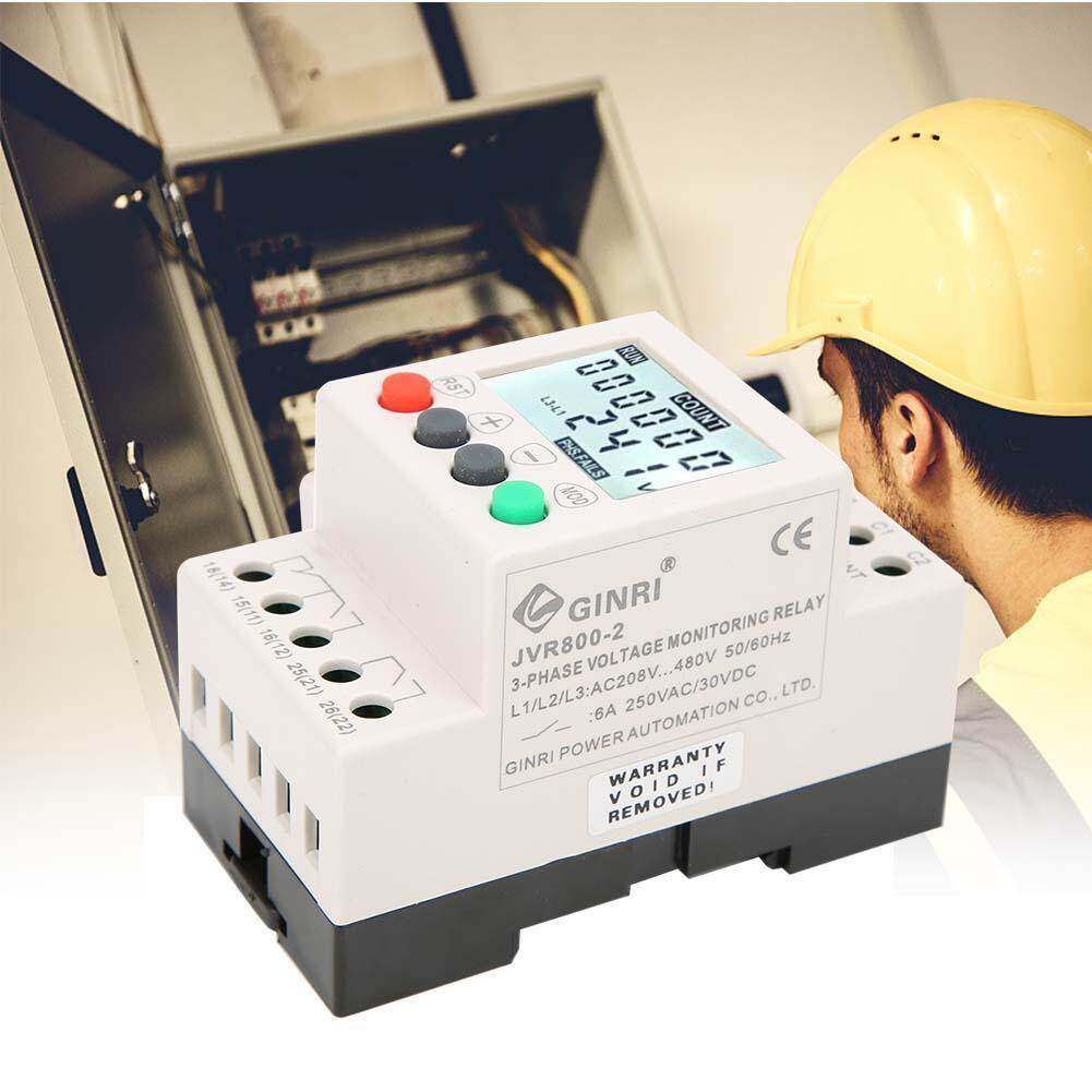 JVR800-2 Under Over Voltage Protector 3 Phase Voltage Monitoring Sequence Protection Relay