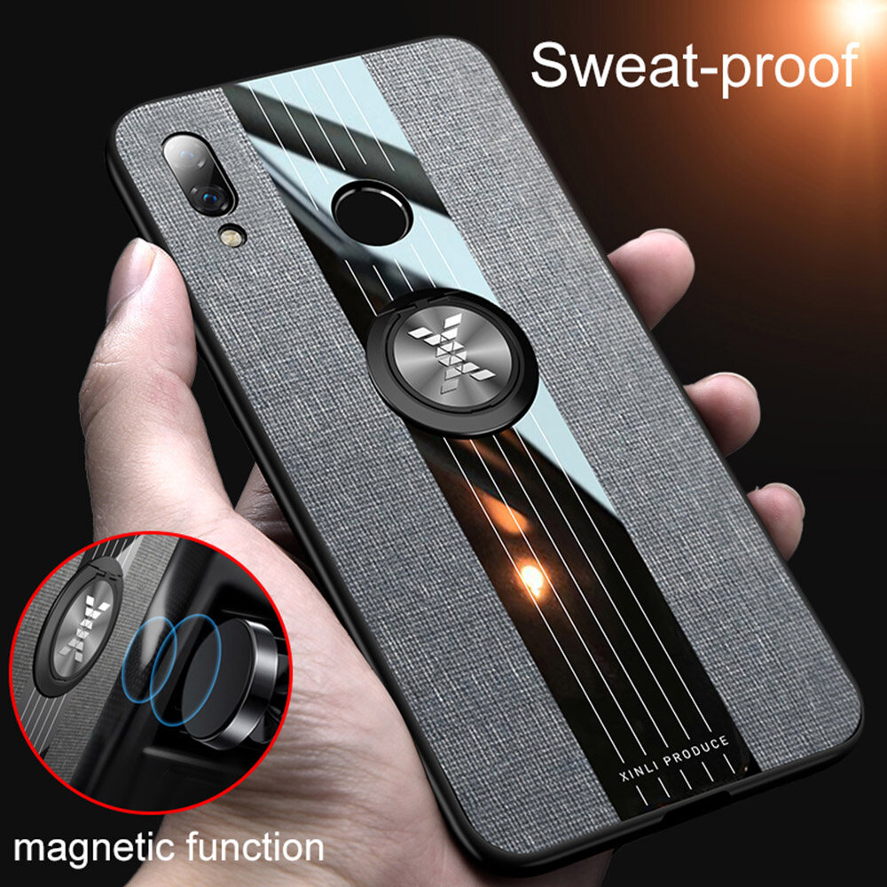LEEWINDA For Huawei Nova 3i Phone Case, Leather Armor Cases Ring Bracket Cover shell