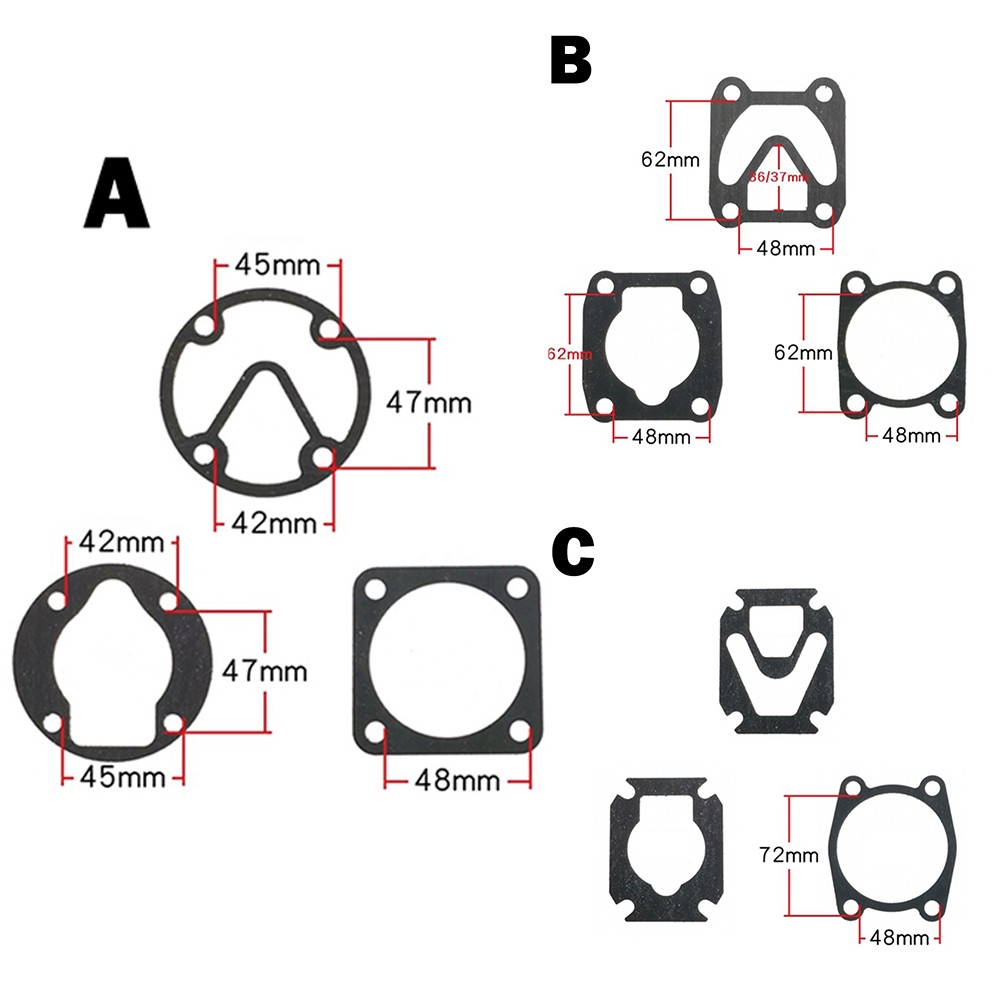 Air Compressor Valve Plate Gaskets Washers Bottom Valve Cylinder Head Air Compressor Gasket Replacement Plastic Gasket Set