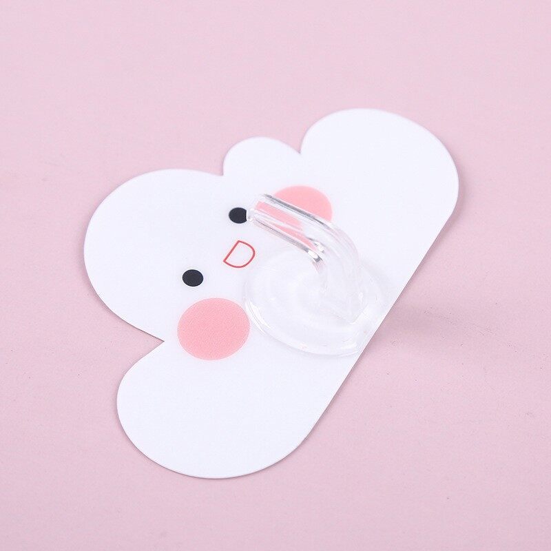 Houseeker schnappy 3pcs Cloud Shape Wall Hooks Hanger Self Adhesive Hooks Kitchen Bathroom Accessories